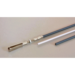 Bowdenkabel R�d/Gr� og Hvid 1 meter, 1 stk.