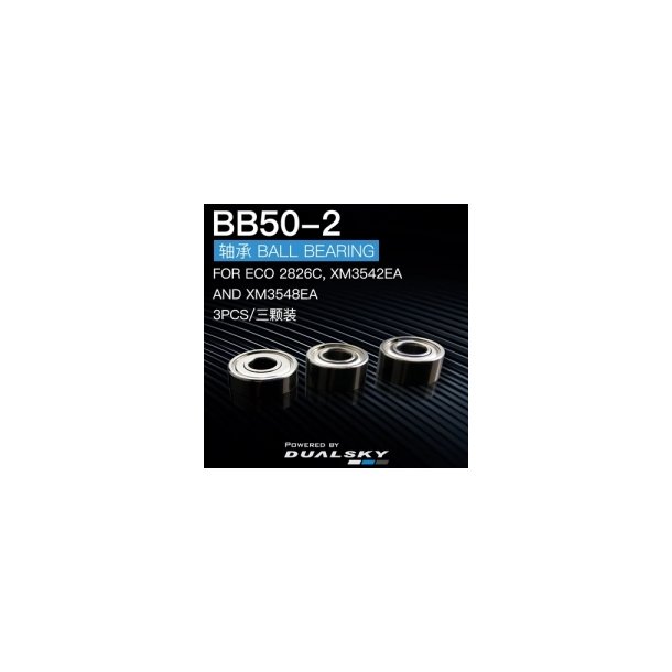 BB50-2, ball bearing set(3 pcs) for ECO 2826C, XM3542EA and XM3548EA