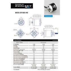 Dualsky ECO 2312C V2, 960KV