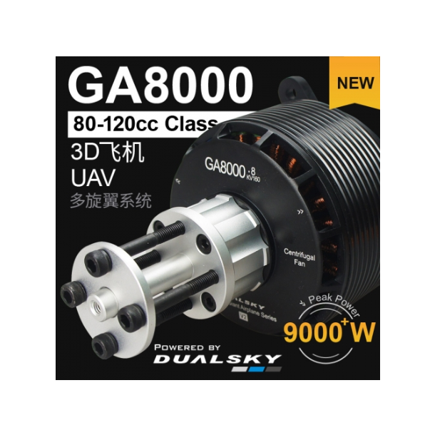 Dualsky GA8000.8, 160KV, 4 skrues system.