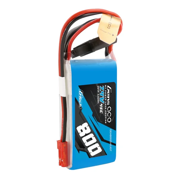 Gens ace G-Tech 800mAh 7.4V 45C 2S1P Lipo Batteri