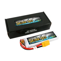 Gens ace Soaring 4000mAh 7.4V 30C Lipo batteri med XT90 stik.
