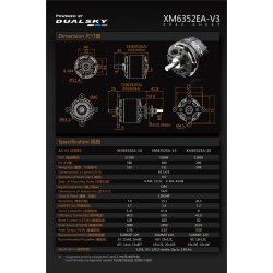 Dualsky XM6352EA-20 V3, 280KV