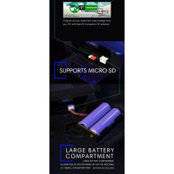 RadioMaster TX12 sender med OpenTX, 2,4GHz med 16 kanaler og multiprotokol. HUSK AT KBE BATTERIER.