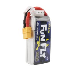 TATTU Funfly 1300mAh 11.1V 100C 3S Lipo batteri med XT60 stik.