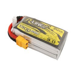 TATTU R-line 1300mAh 14.8V 120C 4S Lipo batteri.