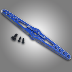 Alu. servo dobbeltarm, 4,0". Bl