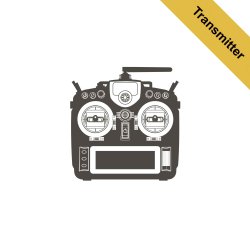 Taranis X9DP-2019 Slvfarvet ACCST/ACCESS-sender. Husk at bestille batteri. BESTILLINSVARE