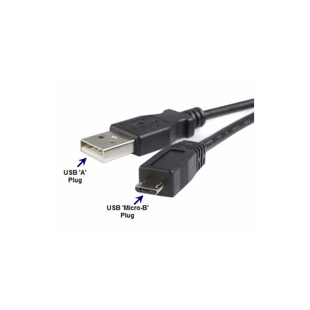 USB micro-B kabel til Guardian 2D/3D Stabilizer