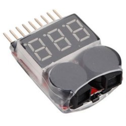 Lav spndings alarm for 2 til 8 LiPo celler