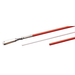 Bowdenkabel R�d/Gr� og Hvid 1 meter, 1 stk.