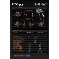 Dualsky XM3542EA-11 V3, 880KV