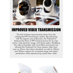 Tiny Hawk 2, FPV Quadcopter (BNF til FrSky D8).