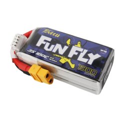 TATTU Funfly 1300mAh 11.1V 100C 3S Lipo batteri med XT60 stik.