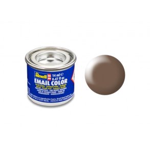 Revell Enamel maling, Brown, Silk, 14ml, RAL 8025