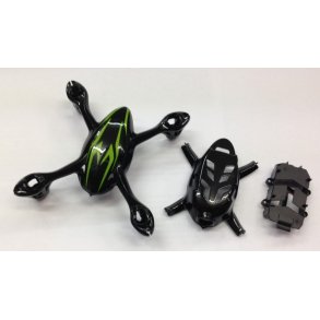 Krop til Hubsan X4C, Sort/Grn