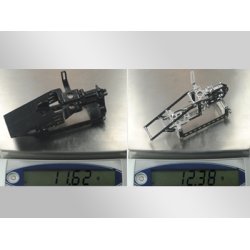 Mainframe i kulfiber og alu. til Blade 130 X