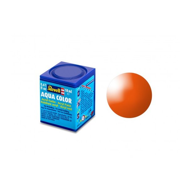 Revell Gloss Orange (RAL 2004) Aqua Color Acrylic - 18 ml