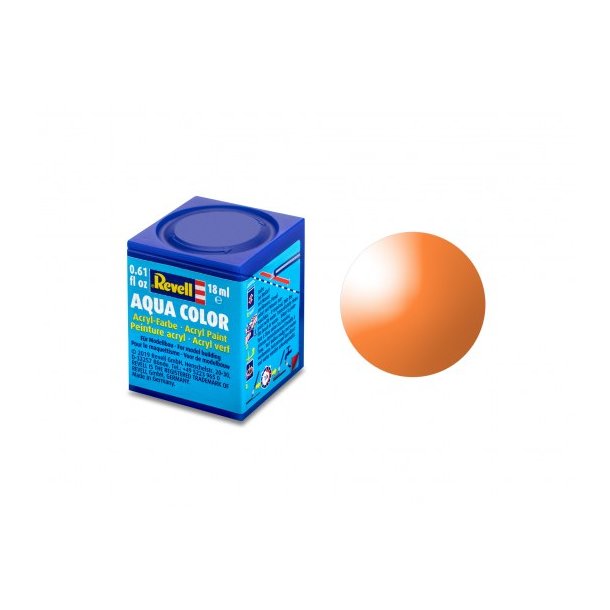 Revell Clear Orange Aqua Color Acrylic - 18 ml