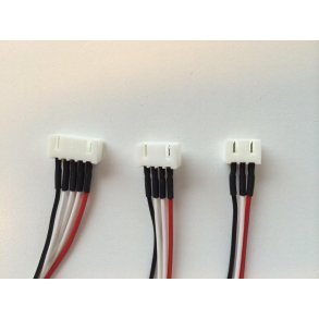 Kabel 4s med XH balancerstik, balancersiden