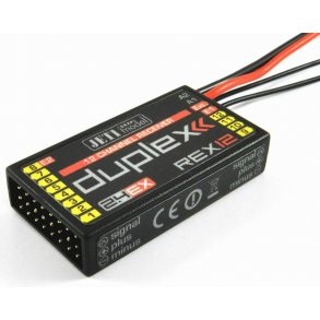 Jeti Duplex REX R12 modtager, 2,4 GHz