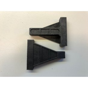 Motorfundament, 38 x 48 mm. 2 vanger.