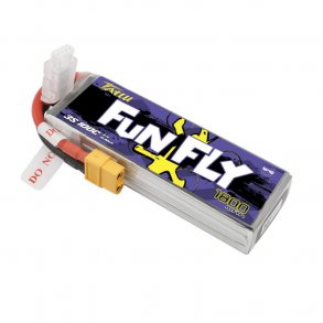 TATTU Funfly 1800mAh 11.1V 100C 3S Lipo batteri med XT60 stik.