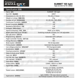 Dualsky-Summit 100A Light brstels regulator.