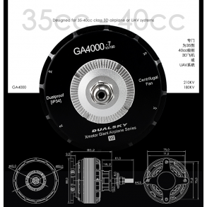 Dualsky GA4000 V2, 210KV / 180KV