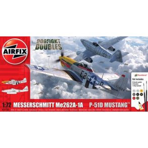 Airfix Messerschmitt Me262 & P-51D Mustang Dogfight Double