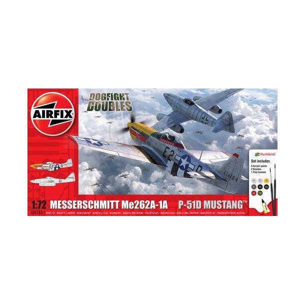 Airfix Messerschmitt Me262 &amp; P-51D Mustang Dogfight Double