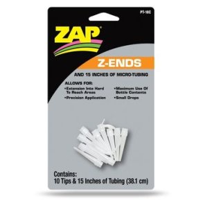Z-End Extened Glue-tips + teflon tubing 10 stk.