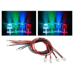 LED st og kabler til Blade 200QX, 4 farver