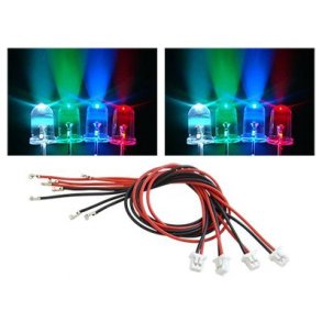 LED st og kabler til Blade 200QX, 4 farver