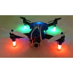 LED st og kabler til Blade 200QX, 4 farver