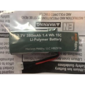 Batteri 380mAh til Hobbyzone Zugo