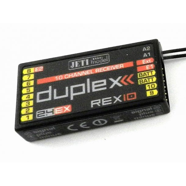 Jeti Duplex REX R10 modtager, 2,4 GHz