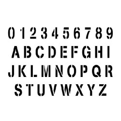 STENCIL STAMP FONT