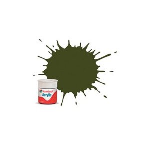 155 Humbrol Acrylic- Olive drab 14 ml.