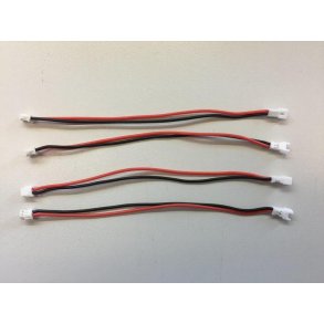 Adapterkabel til Hitec X4 og SkyRC Multicharger X4 Micro lader, 4 stk. kabler.