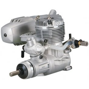 OS 46AX 2-takt Metanolmotor, 7,5ccm med lyddmper.
