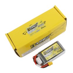 TATTU R-Line 650mAh 11.1V 95C 3S Lipo batteri, XT30 stik.