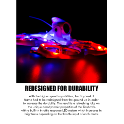 Tiny Hawk 2, FPV Quadcopter (BNF til FrSky D8).