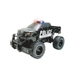 POLICE CAR R/C 1:14 W/SOUND &amp; LIGHT 27/49/MHZ