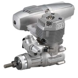 OS 55 AX 2-takt Metanolmotor, 8,93ccm med lyddmper.