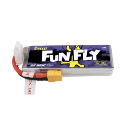 TATTU Funfly 1800mAh 11.1V 100C 3S Lipo batteri med XT60 stik.
