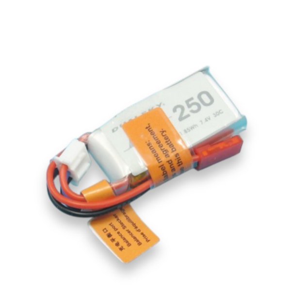 Dualsky LiPo batteri, 250mAh-2s, 30C.