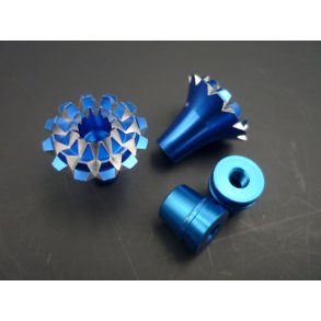 Alu M4 Gimbal Stick Ends Lotus Blue