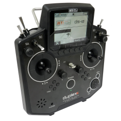 Jeti DS12 sender, sort 2,4 GHz, Mode 2. Bestillingsvare