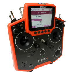 Jeti DS12 sender, sort 2,4 GHz, Mode 2. Bestillingsvare